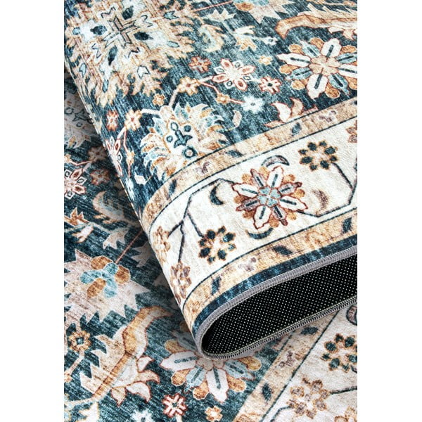 Kilimas mėlynos spalvos 200x290 cm Saveh Blue Cream – Elle Decoration-image-3