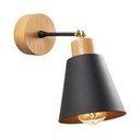 Sieninė lempa juodos spalvos/natūralios spalvos ø 14 cm Manavgat – Opviq lights