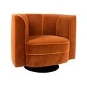 Oranžinis fotelis Dutchbone Flower Armchair