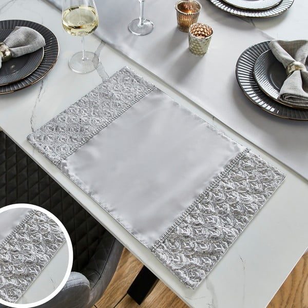 Iš tekstilės padėkliukai 4 vnt. 30x46 cm Deco Sequin – Catherine Lansfield-image-4