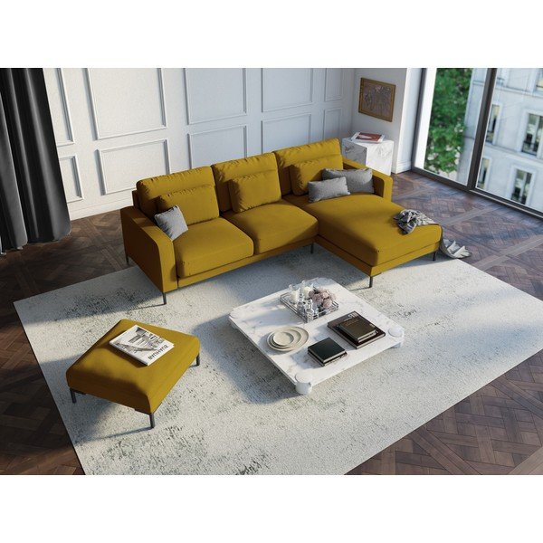 Geltona kampinė sofa Interieurs 86 Seine, kampas dešinėje-image-1