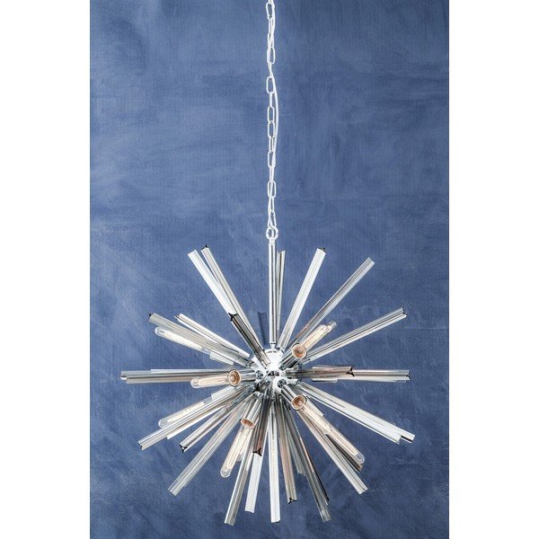 Iš metalo kabantis šviestuvas ø 75 cm su stiklo gaubtu Karlo – Premier Housewares-image-2