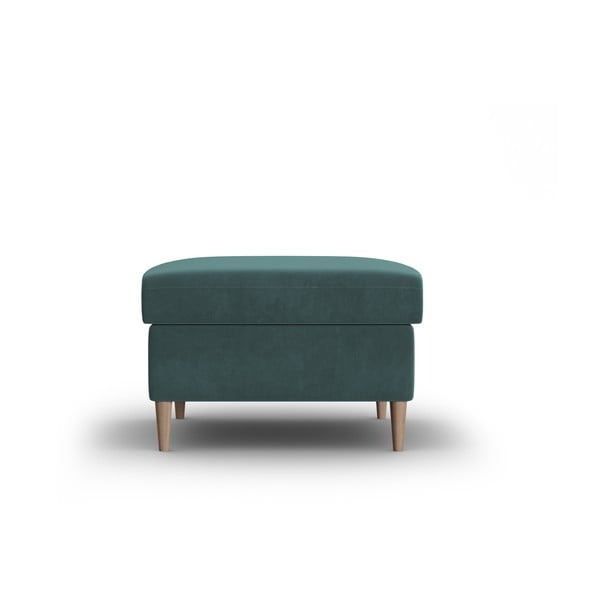 Smaragdinės spalvos iš velveto taburetė Kyoto – Cosmopolitan Design