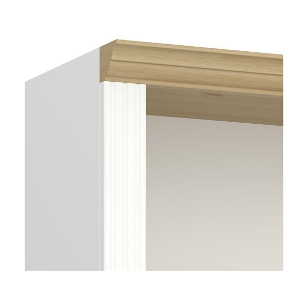 Baltos spalvos pušies knygų spinta 82x189 cm Nola - Tvilum-image-1