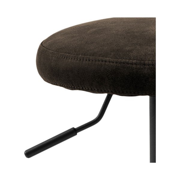 Pilkos spalvos iš audinio baro taburetė reguliuojamo aukščio (sėdynės aukštis 62 cm) Finch – Actona-image-3