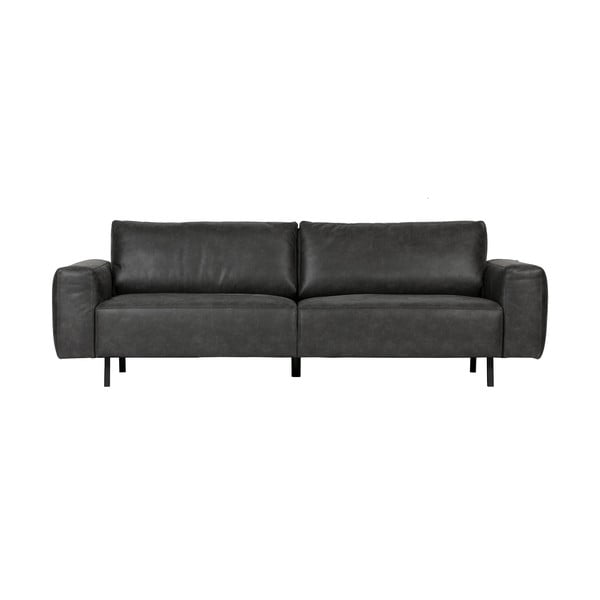 Antracito pilkos spalvos sofa iš dirbtinės odos WOOOD Rebound
