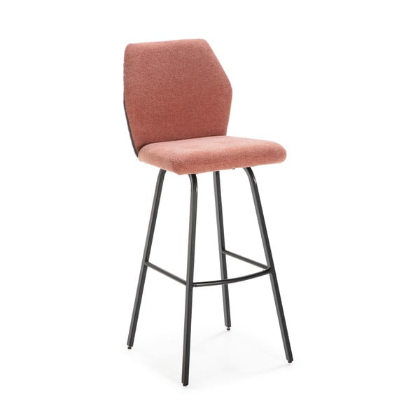 2 rausvos spalvos baro kėdės (75 cm) Pol - Marckeric