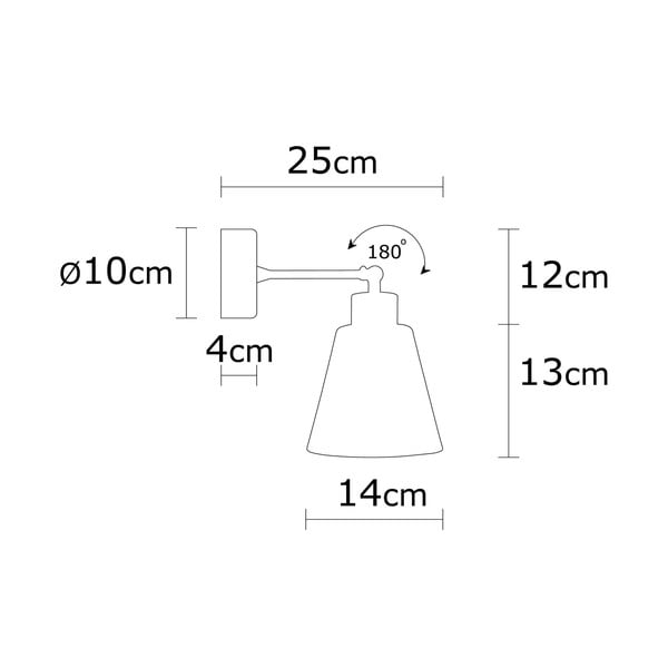 Vario spalvos/natūralios spalvos sieninė lempa ø 14 cm Manavgat – Opviq lights-image-3