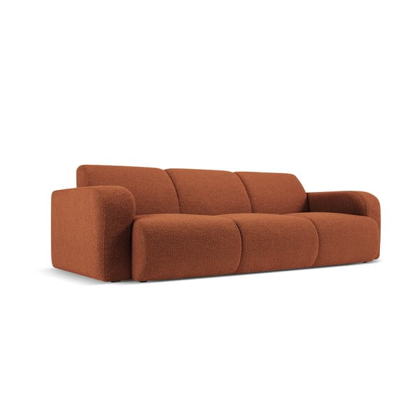 Sofa rudos spalvos iš boucle 235 cm Molino – Micadoni Home-image-2