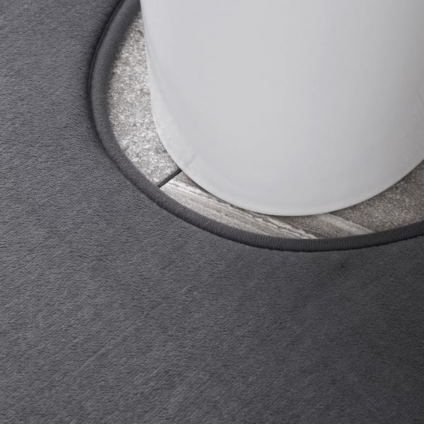 Tamsiai pilkos spalvos iš prie kūno prisitaikančių putų vonios kilimėliai 2 vnt. tualetams 50x80 cm Anti-Bacterial – Catherine Lansfield-image-3