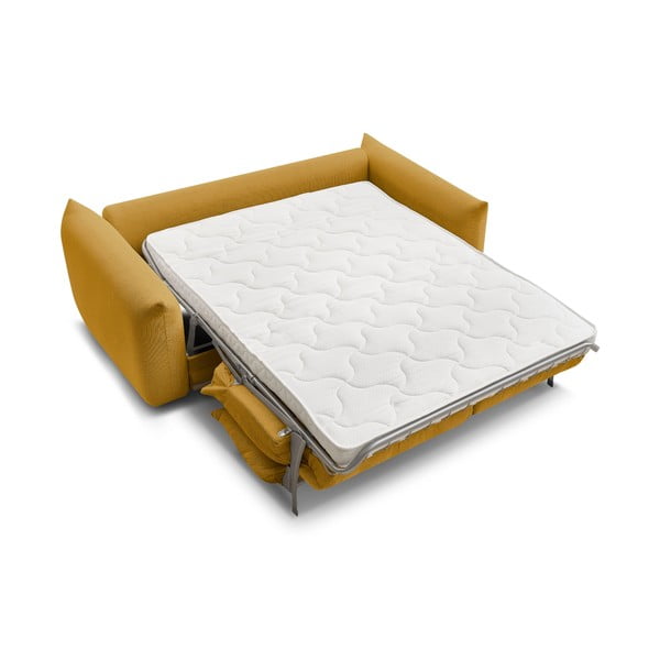 Sulankstoma sofa geltonos spalvos 214 cm Ernest – Bobochic Paris-image-4