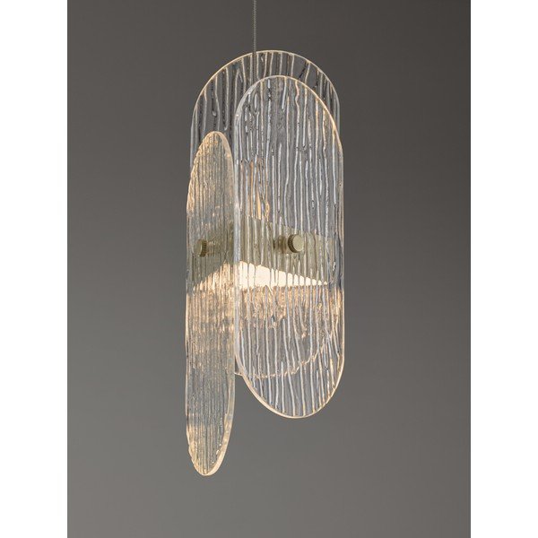 Žalvario spalvos iš metalo kabantis šviestuvas LED su pritemdymo funkcija ø 14 cm su stiklo gaubtu Lucien – Nova Luce-image-2