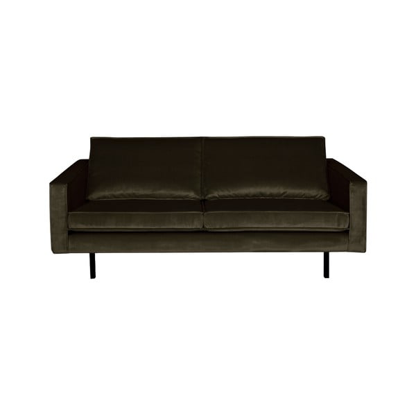 Tamsiai žalia aksominė sofa BePureHome Rodeo, 190 cm