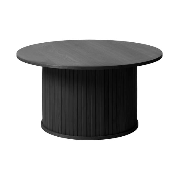 Juodas apvalus kavos staliukas ø 90 cm Nola - Unique Furniture