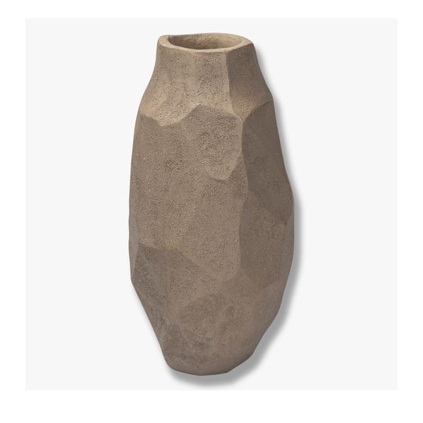 Iš polirezino vaza smėlio spalvos (aukštis 18 cm) Nuki – Mette Ditmer Denmark