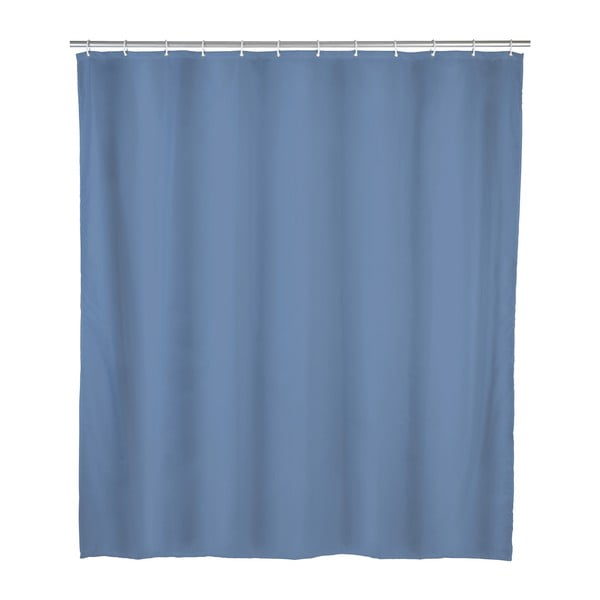 Mėlyna vonios kambario užuolaida Wenko, 180 x 200 cm