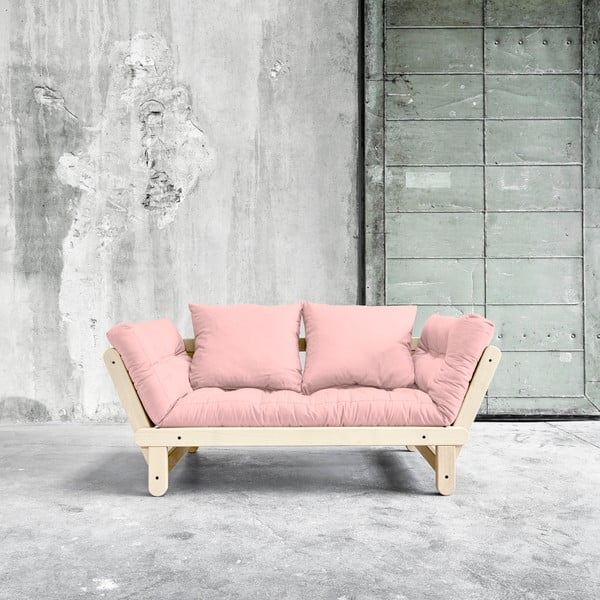 Sofa lova "Karup Beat Natural/Pink Peonie