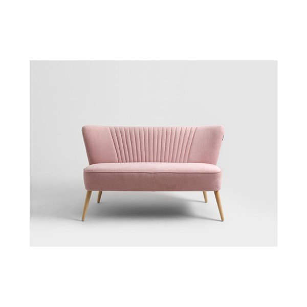 Rožinė dvivietė sofa Individualizuotos formos Harry-image-1