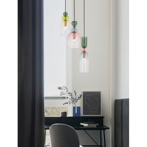Auksinės spalvos iš stiklo kabantis šviestuvas ø 42 cm Murano – Nova Luce-image-4