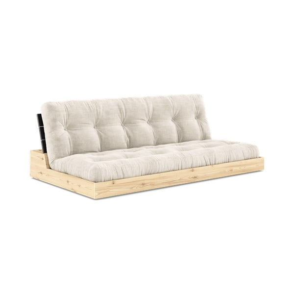 Sulankstoma sofa iš kordinio velveto baltos spalvos 196 cm Base – Karup Design