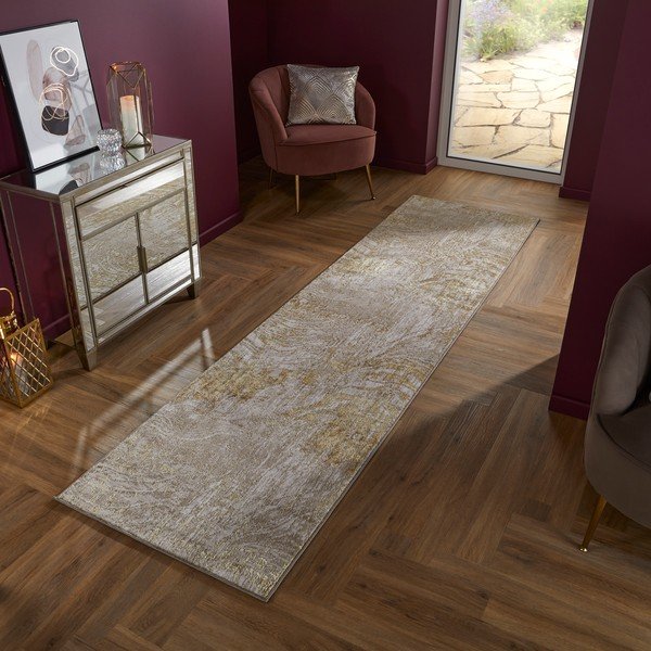 Smėlio spalvos kilimėlis Flair Rugs Arissa, 80 x 300 cm-image-1