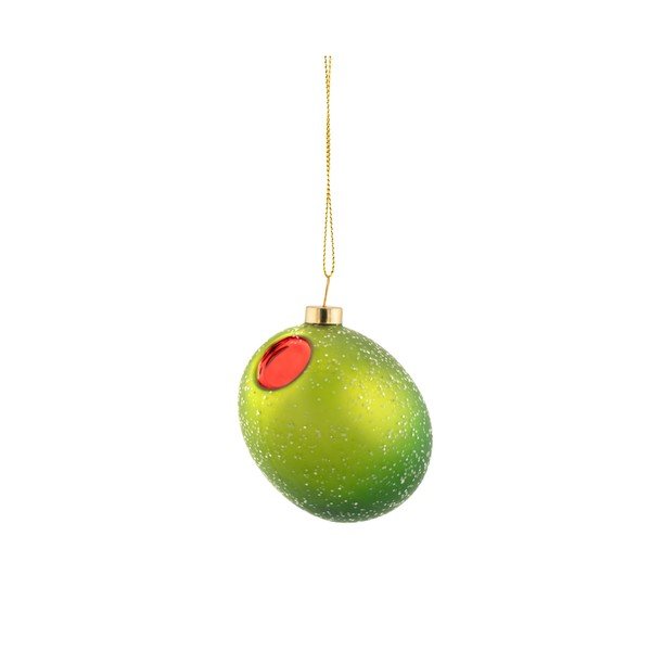 Iš stiklo eglutės papuošimas 7 cm Olive – Sass & Belle