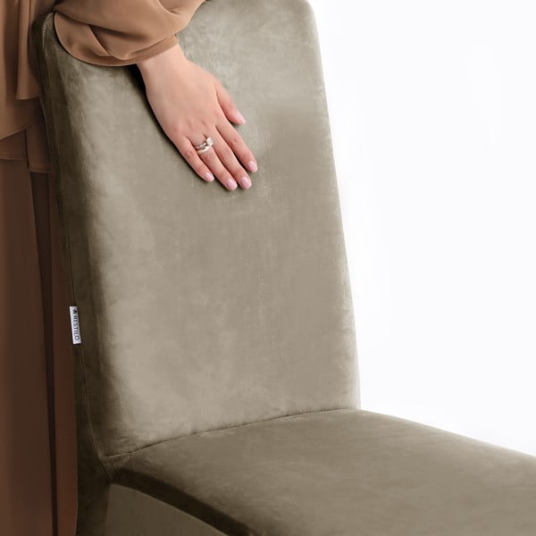 Pilkai smėlinės spalvos įtempiamas kėdei baldų apmušalas 48 cm Sento – Restilo-image-4