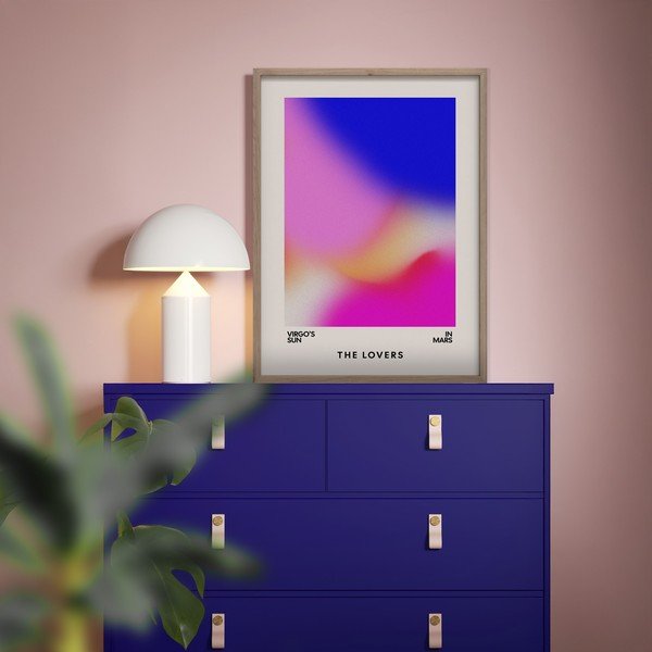 Spausdintas paveikslas su rėmeliu 50x70 cm Love Flow – Styler-image-1