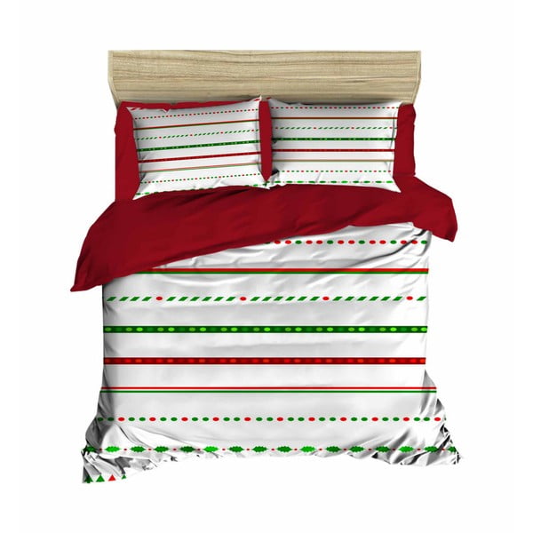 Kalėdinė dvivietės lovos patalynė su paklode Didier, 200 x 220 cm