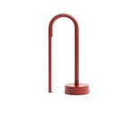 Raudonos spalvos iš metalo stalinis šviestuvas LED (aukštis 30 cm) Bow – Kave Home