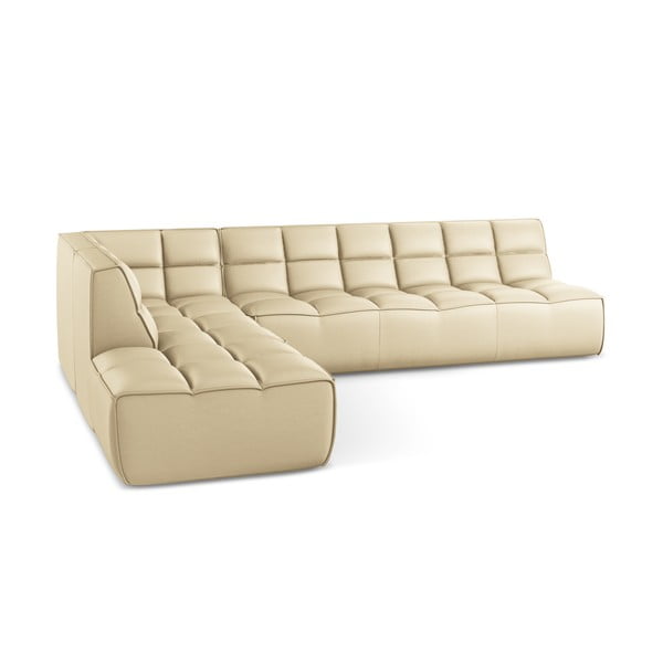 Iš dirbtinės odos modulinė kampinė sofa Kalai – Makamii-image-3