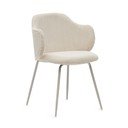 Smėlio spalvos iš audinio valgomojo kėdžių komplektas 2 vnt. Yunia – Kave Home