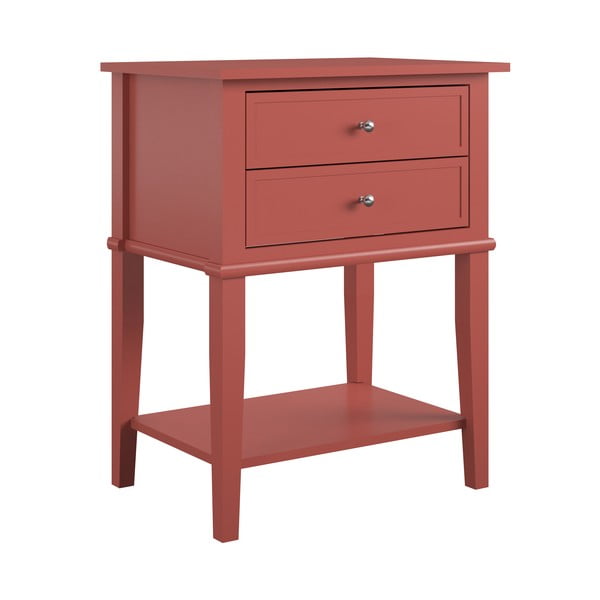 Naktinis staliukas raudonos plytų spalvos Franklin – Støraa