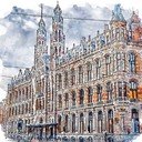 Paveikslas 90x90 cm Amsterdam – Fedkolor