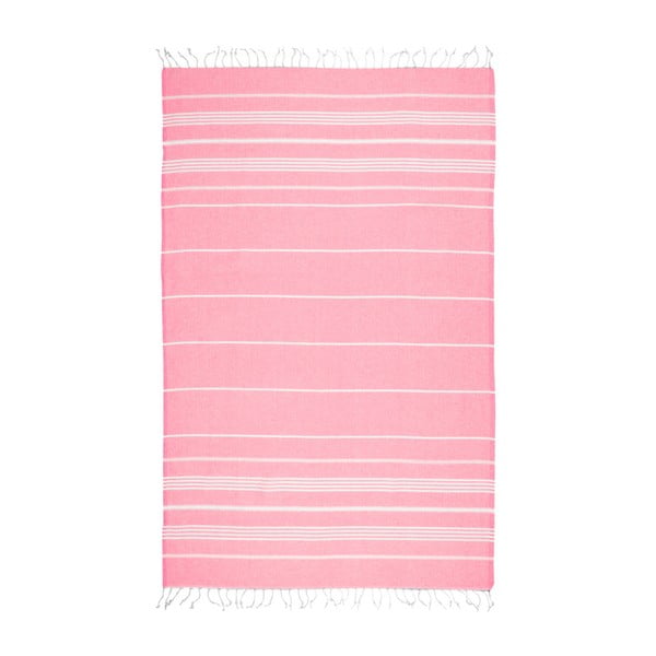Rožinis hamamo rankšluostis "Kate Louise Classic", 180 x 100 cm