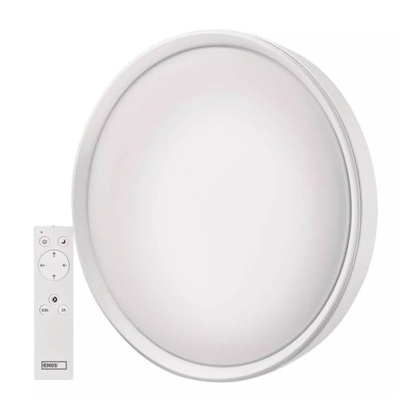 Lubinis šviestuvas baltos spalvos LED su nuotolinio valdymo funkcija Ilvi – EMOS