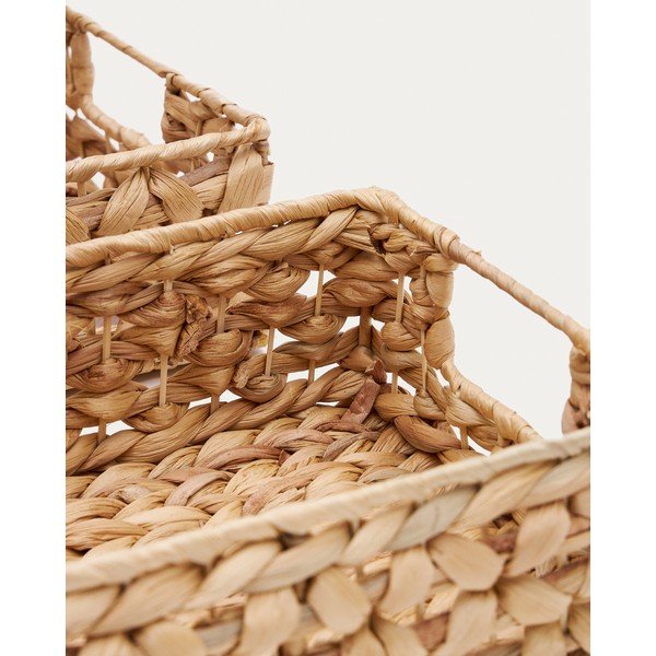 Iš vandens hiacinto krepšiai 2 vnt. 36x27x9 cm Tressa – Kave Home-image-3