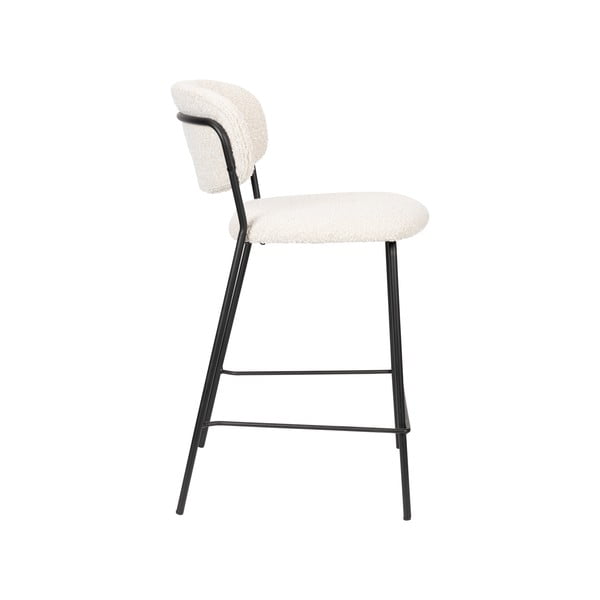 2 baltos spalvos baro kėdės 89 cm Jolien - White Label-image-3