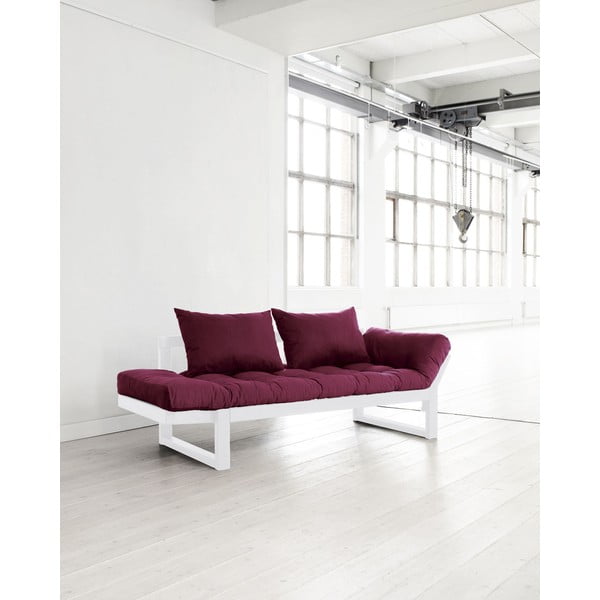 Sofa "Karup Edge White/Bordeaux-image-1
