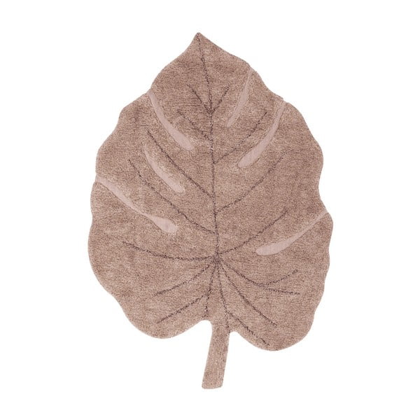 Skalbiamas/rankų darbo iš medvilnės vaikiškas kilimas rožinės spalvos 120x180 cm Monstera Vintage Nude – Lorena Canals