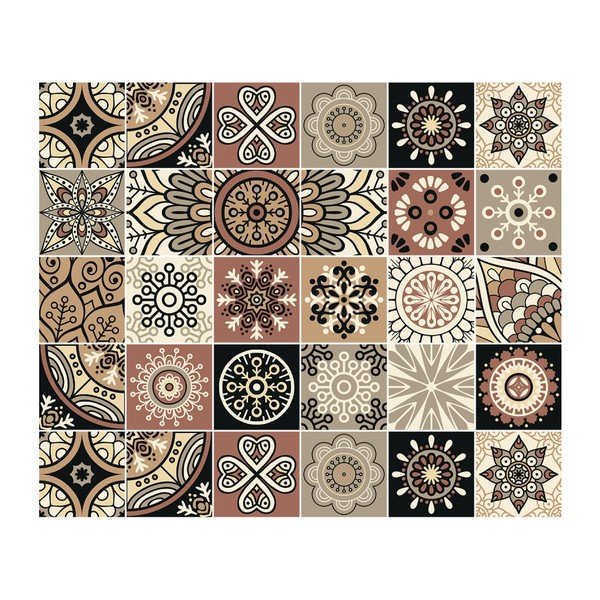 30 lipdukų baldams rinkinys Ambiance Tiles Lipdukai baldams Cineloto Mento, 15 x 15 cm-image-2