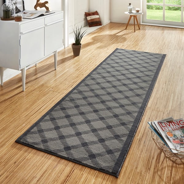 Pilkas bėgimo takelis "Hanse Home Basic", 80 x 400 cm-image-1