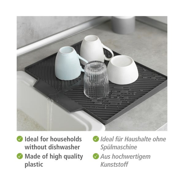 Tamsiai pilkas nuvarvėjimo padėklas Wenko Neli, 34 x 40 cm-image-3