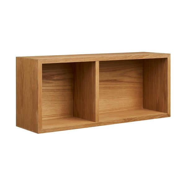 Natūralios spalvos kelių aukštų sieninė lentyna iš ąžuolo 71 cm Oshawa – House Nordic-image-3