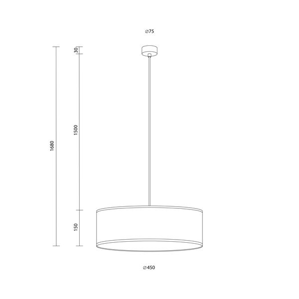 Geltonas pakabinamas šviestuvas Sotto Luce Doce XL, ⌀ 45 cm-image-2