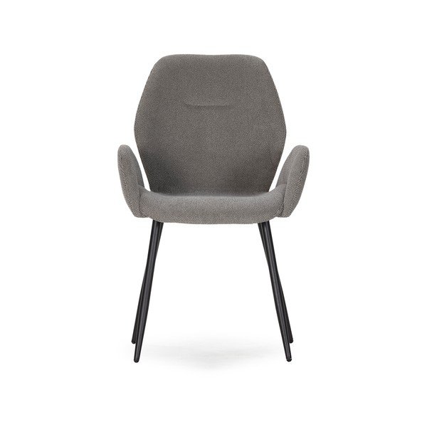 Pilkos spalvos iš audinio valgomojo kėdžių komplektas 2 vnt. Ansu – Marckeric-image-2