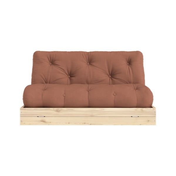 Raudonos plytų spalvos/terakotos spalvos sulankstoma sofa 145 cm Flip – Karup Design