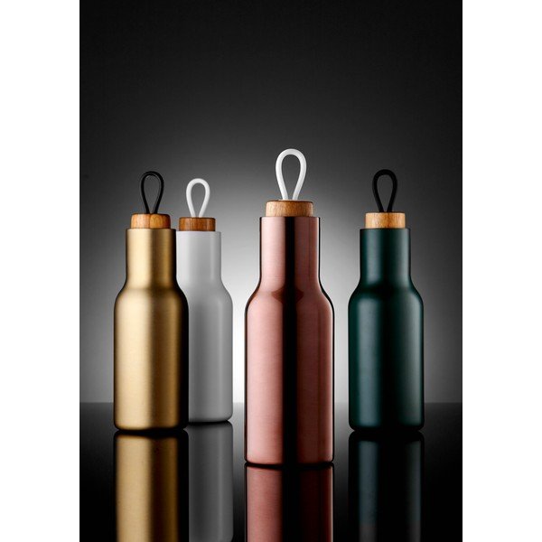 Aukso spalvos nerūdijančio plieno butelis 890 ml Tempa - Ladelle-image-1