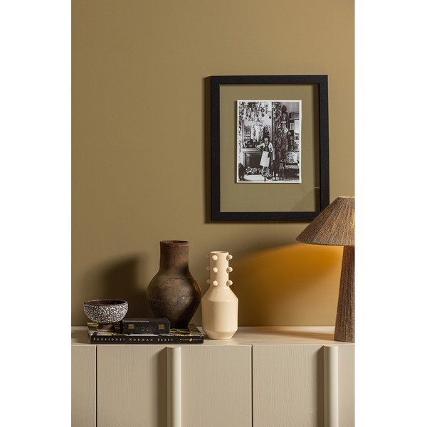 Žema šoninė spintelė kreminės spalvos iš pušies masyvo 200x85 cm Basu – WOOOD-image-4