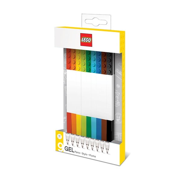 9 LEGO® Piramidės gelinių rašiklių rinkinys